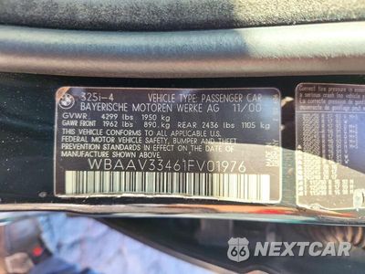 Zdjęcie 12 z 12 samochodu: 2001 BMW 325 I VIN:WBAAV33461FV01976 - miniatura