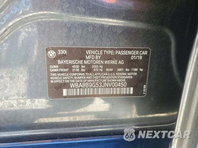 Zdjęcie 12 z 12 samochodu: 2018 BMW 330 I VIN:WBA8B9G53JNV00450 - miniatura