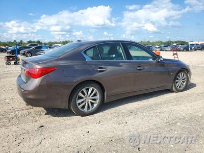 Trzecie zdjęcie samochodu z tyłu: 2014 INFINITI Q50 PREMIUM VIN:JN1BV7AP9EM688145 - miniatura