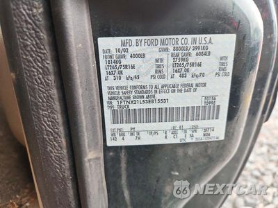 Zdjęcie 12 z 12 samochodu: 2003 FORD F250 SUPER DUTY VIN:1FTNX21L53EB15531 - miniatura