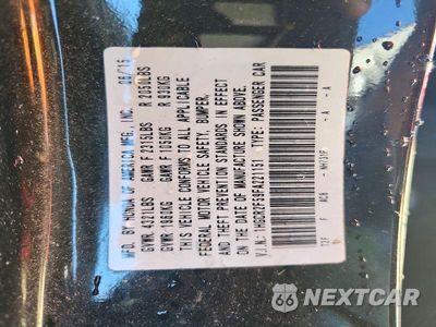 Zdjęcie 12 z 12 samochodu: 2015 HONDA ACCORD SPORT VIN:1HGCR2F59FA221151 - miniatura