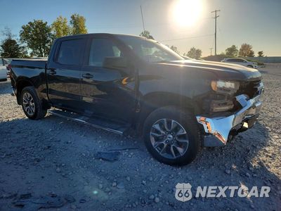 Czwarte zdjęcie samochodu z boku: 2021 CHEVROLET SILVERADO K1500 LT VIN:3GCUYDED1MG349196 - miniatura