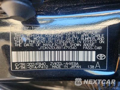 Zdjęcie 12 z 12 samochodu: 2011 TOYOTA PRIUS TWO VIN:JTDKN3DU8B1479340 - miniatura