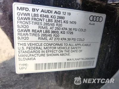Zdjęcie 13 z 13 samochodu: 2020 AUDI Q7 PREMIUM PLUS VIN:WA1LXAF7XLD002655 - miniatura