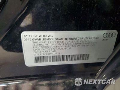 Zdjęcie 12 z 12 samochodu: 2013 AUDI A4 PREMIUM PLUS VIN:WAUFFAFLXDN022271 - miniatura
