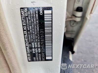 Zdjęcie 13 z 13 samochodu: 2007 MERCEDES-BENZ C 280 4MATIC VIN:WDBRF92H57F876131 - miniatura