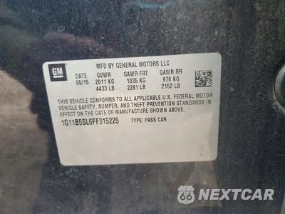Zdjęcie 12 z 12 samochodu: 2015 CHEVROLET MALIBU LS VIN:1G11B5SL6FF315225 - miniatura