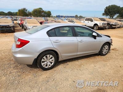 Trzecie zdjęcie samochodu z tyłu: 2012 HONDA CIVIC LX VIN:19XFB2F59CE027079 - miniatura