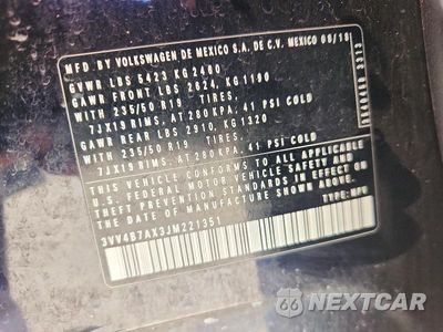 Zdjęcie 13 z 13 samochodu: 2018 VOLKSWAGEN TIGUAN SEL PREMIUM VIN:3VV4B7AX3JM221351 - miniatura