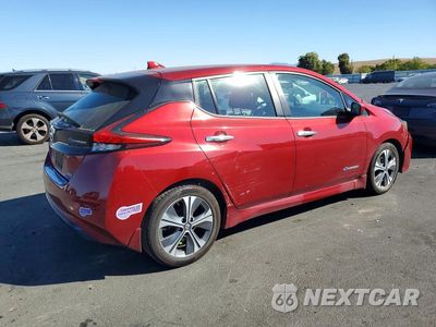 Trzecie zdjęcie samochodu z tyłu: 2019 NISSAN LEAF SV VIN:1N4AZ1CP1KC307581 - miniatura