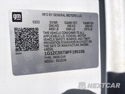 Zdjęcie 13 z 13 samochodu: 2023 CHEVROLET MALIBU LS VIN:1G1ZC5ST8PF195106 - miniatura