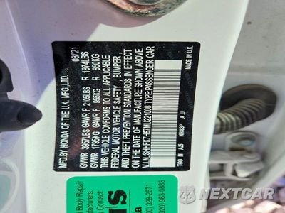 Zdjęcie 12 z 12 samochodu: 2021 HONDA CIVIC EX VIN:SHHFK7H67MU221008 - miniatura