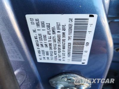 Zdjęcie 12 z 12 samochodu: 2007 HONDA ACCORD VIN:1HGCM56767A203628 - miniatura