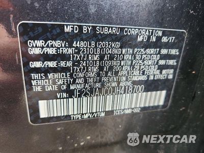 Zdjęcie 12 z 12 samochodu: 2018 SUBARU FORESTER 2.5I LIMITED VIN:JF2SJAJC0JH418700 - miniatura
