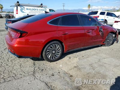 Trzecie zdjęcie samochodu z tyłu: 2023 HYUNDAI SONATA HYBRID SEL VIN:KMHL34JJ5PA058740 - miniatura