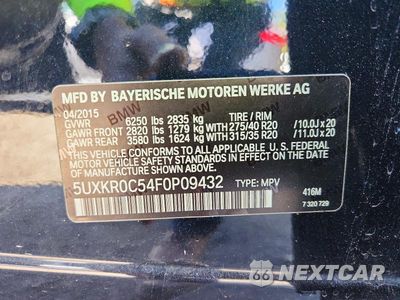 Zdjęcie 13 z 13 samochodu: 2015 BMW X5 XDRIVE35I VIN:5UXKR0C54F0P09432 - miniatura