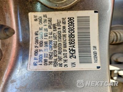 Zdjęcie 12 z 12 samochodu: 2008 HONDA CIVIC VIN:2HGFA16818H303906 - miniatura