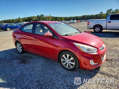 Czwarte zdjęcie samochodu z boku: 2014 HYUNDAI ACCENT GLS VIN:KMHCU4AE6EU735497 - miniatura