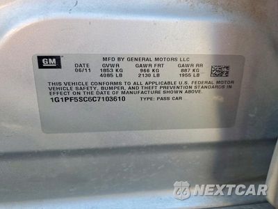 Zdjęcie 12 z 12 samochodu: 2012 CHEVROLET CRUZE LT VIN:1G1PF5SC6C7103610 - miniatura