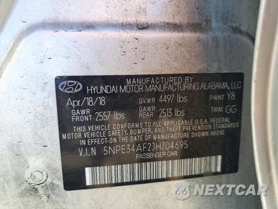 Zdjęcie 12 z 12 samochodu: 2018 HYUNDAI SONATA LIMITED VIN:5NPE34AF2JH704695 - miniatura