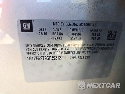 Zdjęcie 12 z 12 samochodu: 2016 CHEV - CHEVROLET MALIBU LT VIN:1G1ZE5ST9GF293121 - miniatura