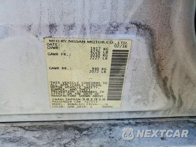 Zdjęcie 12 z 12 samochodu: 2016 NISSAN ALTIMA 2.5 S VIN:1N4AL3APXGN341918 - miniatura