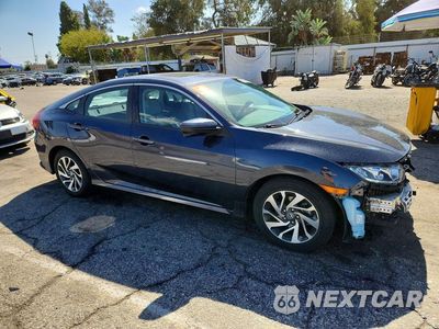 Czwarte zdjęcie samochodu z boku: 2017 HONDA CIVIC EX VIN:19XFC2F7XHE041997 - miniatura