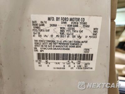 Zdjęcie 14 z 14 samochodu: 2010 FORD ESCAPE LIMITED VIN:1FMCU0EG6AKD30458 - miniatura