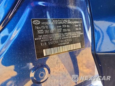 Zdjęcie 12 z 12 samochodu: 2019 HYUNDAI ELANTRA SEL VIN:5NPD84LF4KH428323 - miniatura