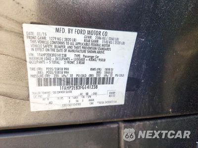 Zdjęcie 12 z 12 samochodu: 2015 FORD TAURUS SEL VIN:1FAHP2E83FG141238 - miniatura