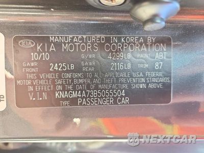 Zdjęcie 12 z 12 samochodu: 2011 KIA OPTIMA LX VIN:KNAGM4A73B5055504 - miniatura