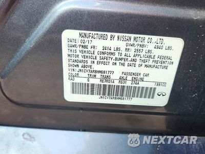 Zdjęcie 13 z 13 samochodu: 2017 INFINITI Q50 2.0T VIN:JN1CV7AR8HM681777 - miniatura