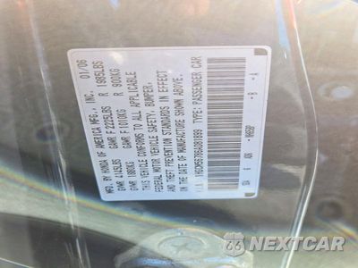 Zdjęcie 13 z 13 samochodu: 2006 HONDA ACCORD EX VIN:1HGCM56786A081899 - miniatura