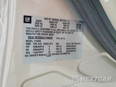 Zdjęcie 13 z 13 samochodu: 2010 BUICK ENCLAVE CXL VIN:5GALVCED2AJ184303 - miniatura