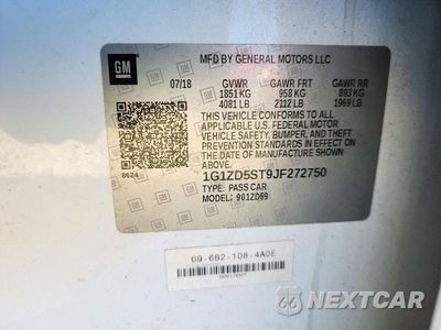 Zdjęcie 13 z 13 samochodu: 2018 CHEVROLET MALIBU LT VIN:1G1ZD5ST9JF272750 - miniatura
