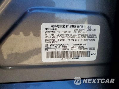 Zdjęcie 12 z 12 samochodu: 2020 INFINITI Q50 3.0T LUXE VIN:JN1EV7AP4LM202996 - miniatura