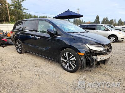 Czwarte zdjęcie samochodu z boku: 2018 HONDA ODYSSEY ELITE VIN:5FNRL6H9XJB038858 - miniatura