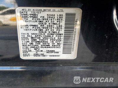 Zdjęcie 13 z 13 samochodu: 2009 NISSAN MURANO S VIN:JN8AZ18U49W005062 - miniatura