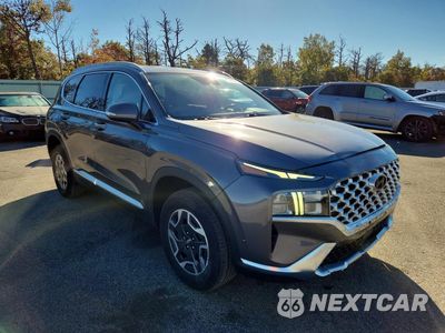 Czwarte zdjęcie samochodu z boku: 2022 HYUNDAI SANTA FE BLUE VIN:KM8S2DA10NU041273 - miniatura