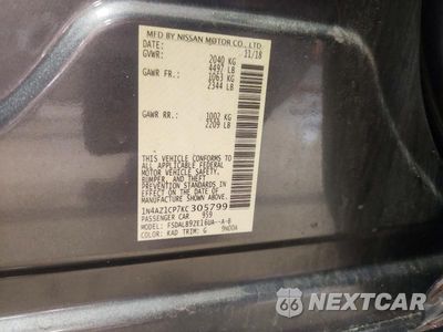 Zdjęcie 12 z 12 samochodu: 2019 NISSAN LEAF S VIN:1N4AZ1CP7KC305799 - miniatura