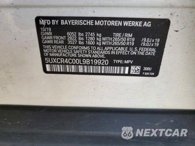 Zdjęcie 13 z 13 samochodu: 2020 BMW X5 SDRIVE 40I VIN:5UXCR4C00L9819920 - miniatura