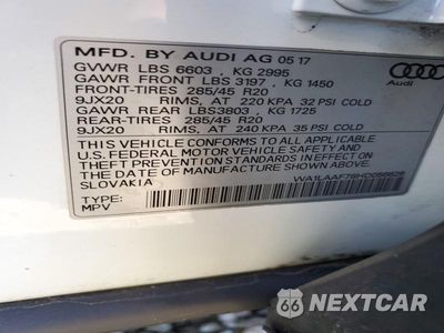 Zdjęcie 14 z 14 samochodu: 2017 AUDI Q7 PREMIUM PLUS VIN:WA1LAAF78HD056626 - miniatura