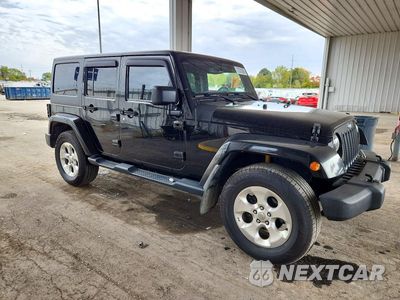 Czwarte zdjęcie samochodu z boku: 2015 JEEP WRANGLER UNLIMITED SAHARA VIN:1C4BJWEG4FL630318 - miniatura