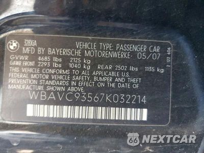 Zdjęcie 12 z 12 samochodu: 2007 BMW 328 XI VIN:WBAVC93567K032214 - miniatura