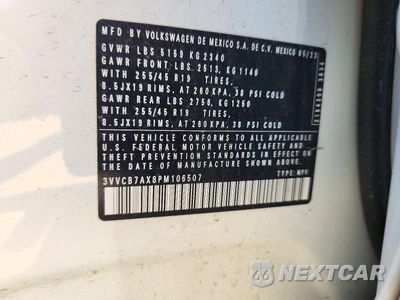 Zdjęcie 14 z 14 samochodu: 2023 VOLKSWAGEN TIGUAN SE R-LINE BLACK VIN:3VVCB7AX8PM106507 - miniatura