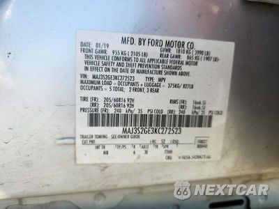 Zdjęcie 12 z 12 samochodu: 2019 FORD ECOSPORT SE VIN:MAJ3S2GE3KC272523 - miniatura