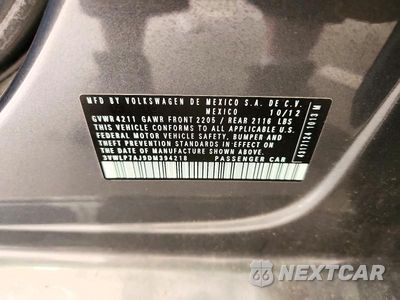 Zdjęcie 12 z 12 samochodu: 2013 VOLKSWAGEN JETTA SEL VIN:3VWLP7AJ9DM394218 - miniatura