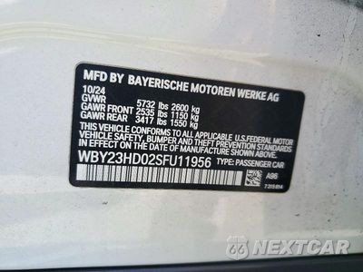 Zdjęcie 12 z 12 samochodu: 2025 BMW I4 EDRIVE 40 VIN:WBY23HD02SFU11956 - miniatura