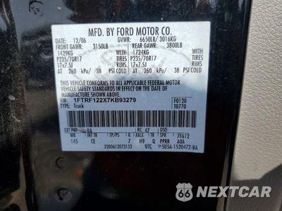 Zdjęcie 12 z 12 samochodu: 2007 FORD F150 VIN:1FTRF122X7KB93279 - miniatura