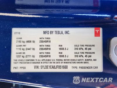 Zdjęcie 12 z 12 samochodu: 2018 TESLA MODEL 3 VIN:5YJ3E1EA8JF051660 - miniatura